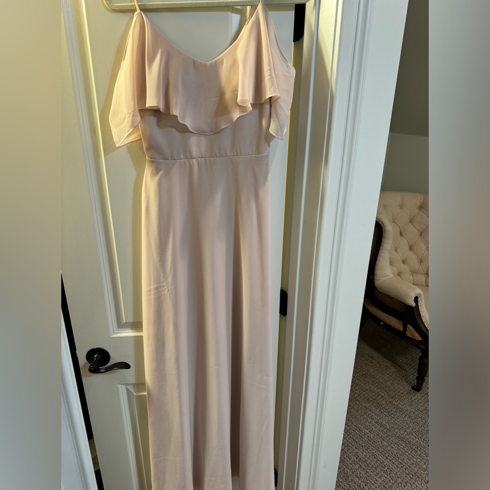 Light pink bridesmaids dress